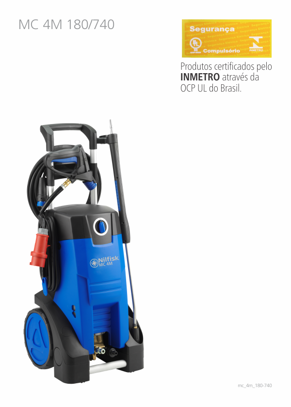 Lavadora de Alta Pressão MC 4M 180/740 - Trifásica